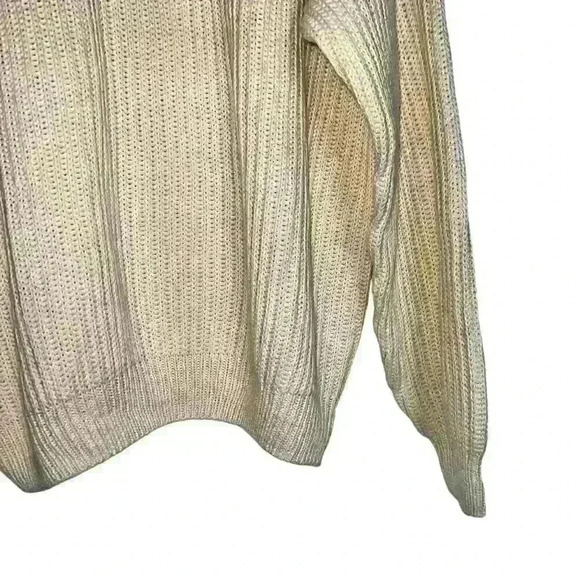 Vtg Gulf Traders Sz XL Chunky Knit Pullover‎ Sweater Cozy Cabincore - Picture 6 of 13